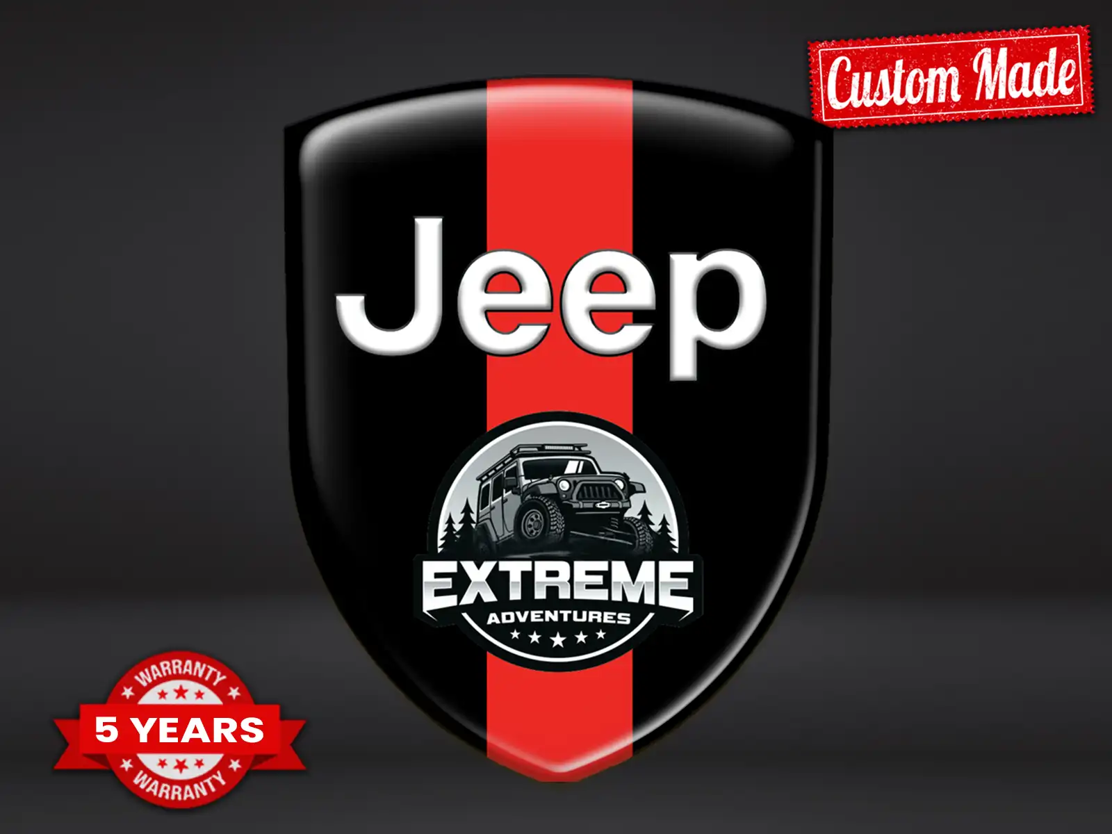 Jeep Decalcomanie Camion Custom Max Resiliente Pro Chic